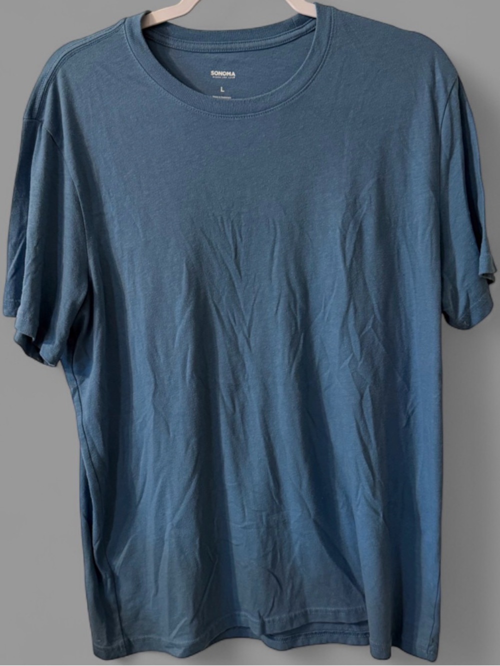 Sonoma Men's Crewneck T-Shirt - Slate Blue